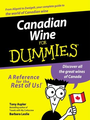cover image of Canadian Wine for Dummies